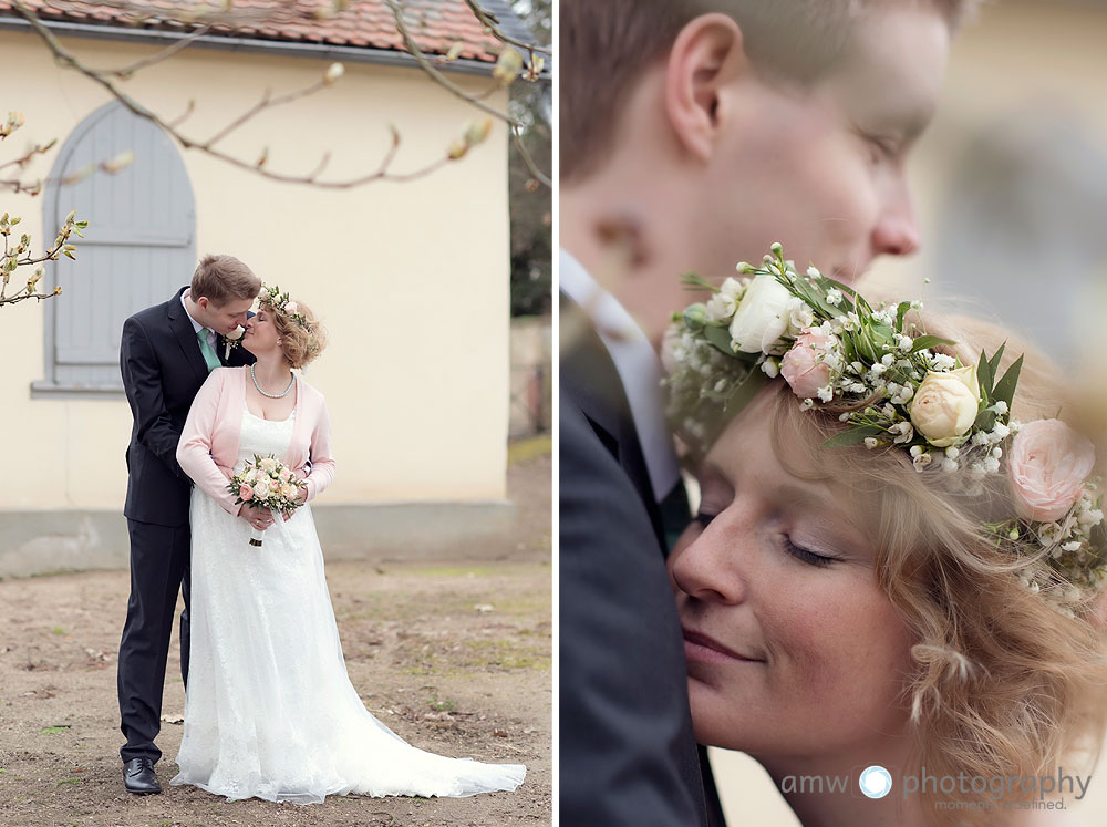 hochzeitsfotografie karben degenfeldsches schloss blumenkranz