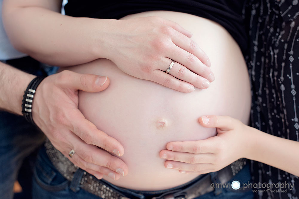 Familienbilder mit Bauch