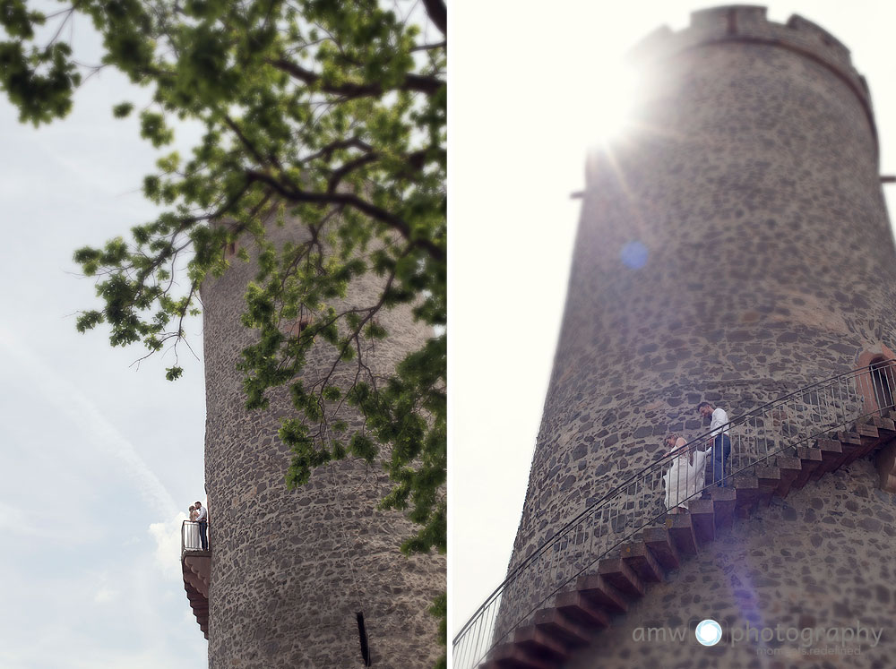 hochzeitsfotografie frankfurt ortenberg nidderau brautpaarbilder burg lißberg turm brautpaar