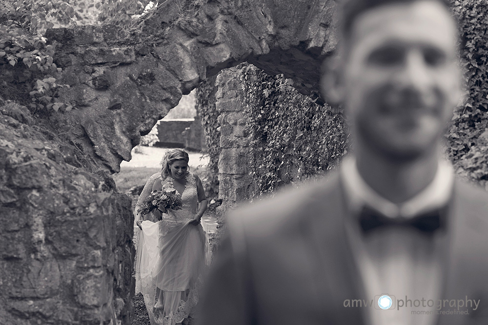 hochzeit darf man sich vor der trauung sehen erster blick first look hochzeitsfotografin frankfurt hessen