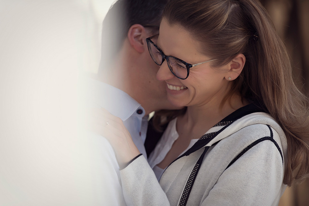 Engagementbilder im Glashaus