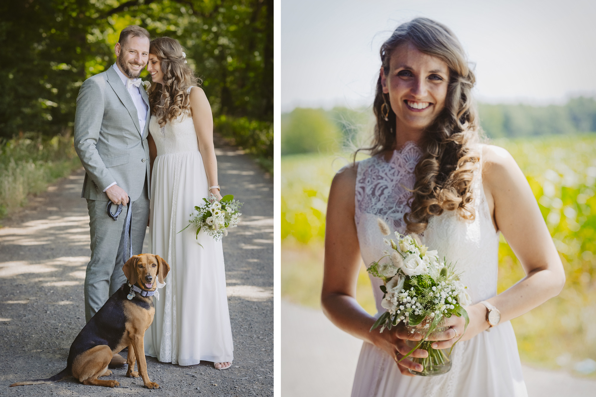 heiraten in hessen wetterau kulturscheune himbach freie trauung hochzeitsbilder hochzeitsfotografin brautpaar hochzeitspaar mit hund hochzeitsdeko frankfurt 