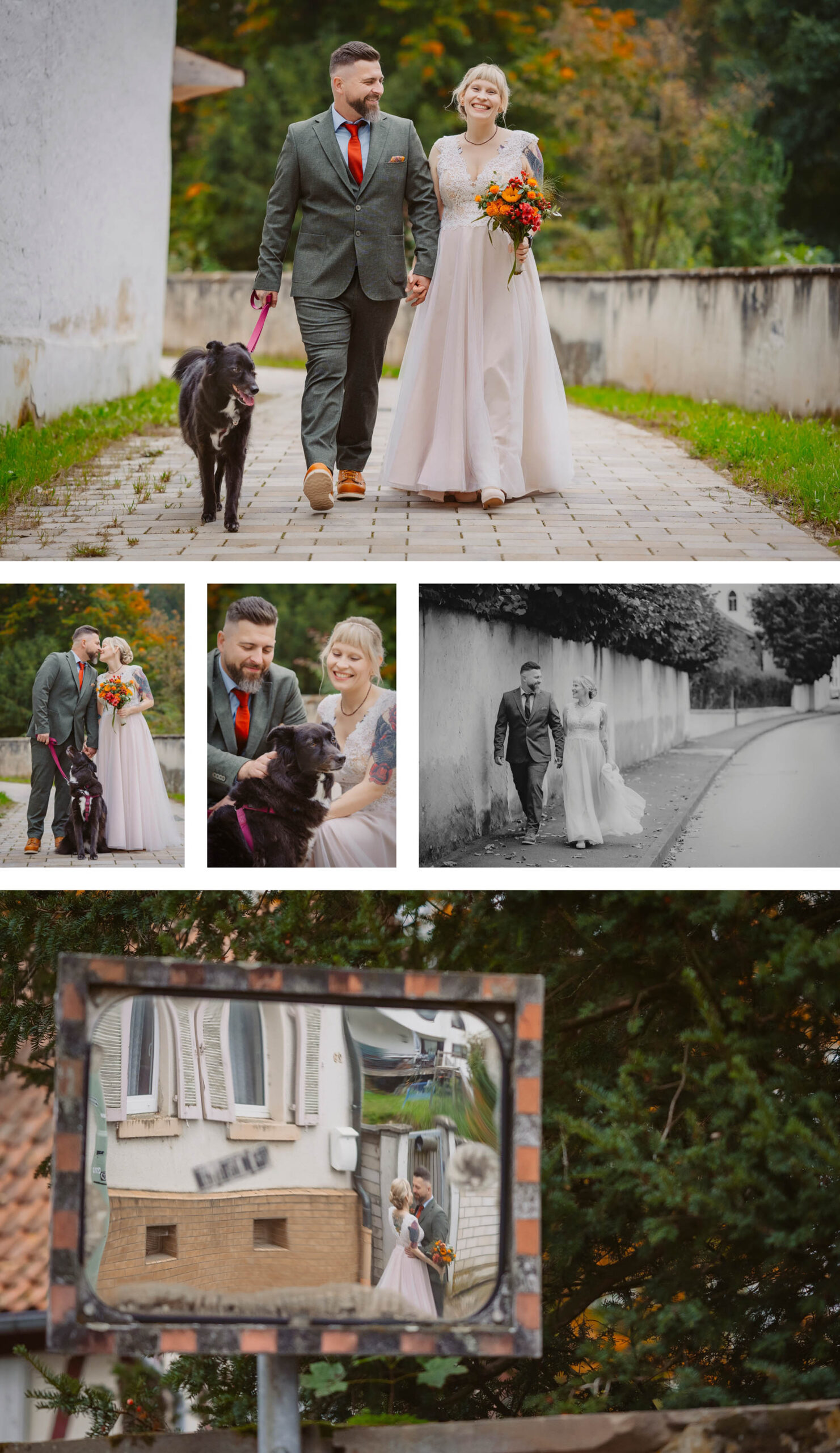 heiraten in Hessen hochzeitslocation Dorftreff rendel standesamt karben brautpaarbilder vor der trauung herbst herbsthochzeit oktoberhochzeit hochzeitsauto