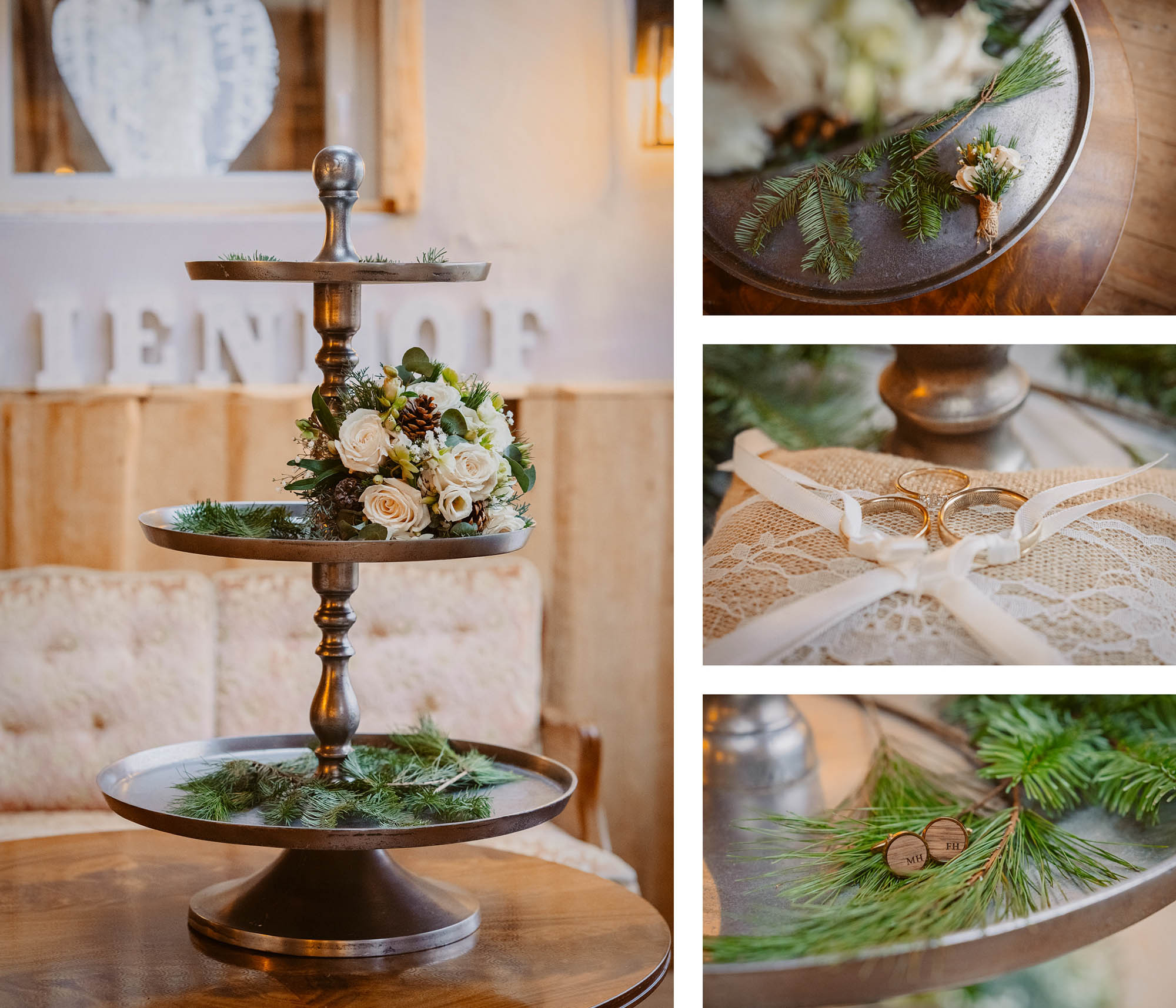 Floristik: Blumenwerkstatt Schliessmann, Seligenstadt hochzeit heiraten hochzeitslocation marienhof fecher niedernberg brautpaar first look brautbilder vor der trauung winterhochzeit hochzeitsfotografin hessen wetterau