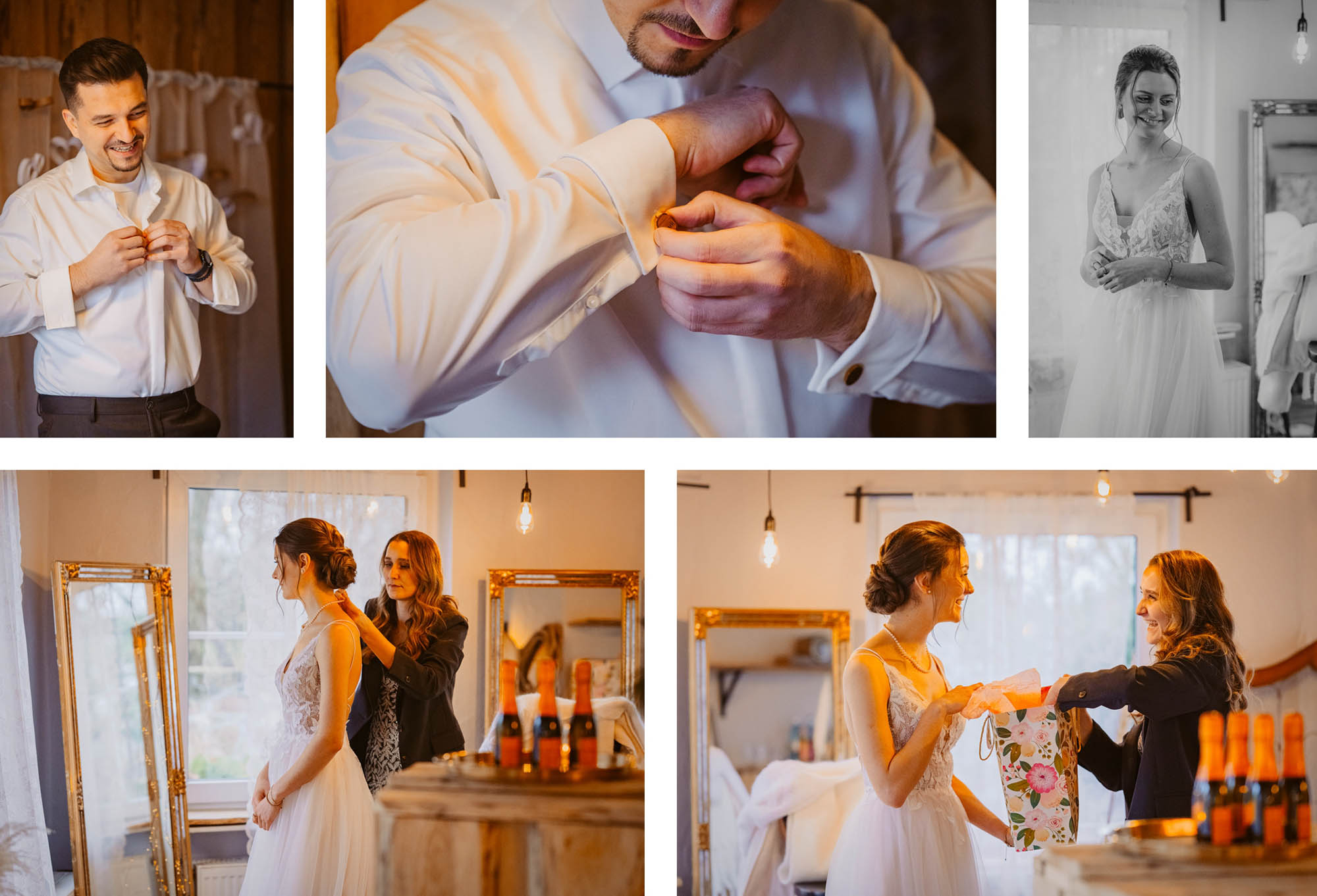 hochzeit heiraten hochzeitslocation marienhof fecher niedernberg brautpaar first look brautbilder vor der trauung winterhochzeit hochzeitsfotografin hessen wetterau